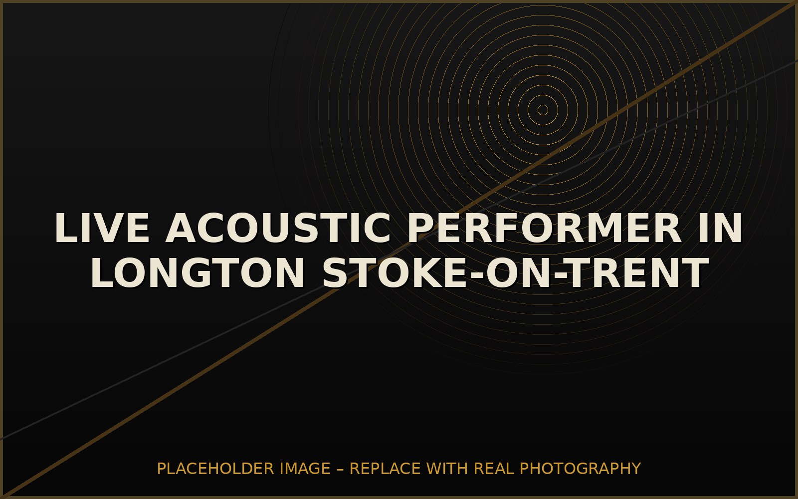 Gary Davies performing live acoustic music for an event in Longton