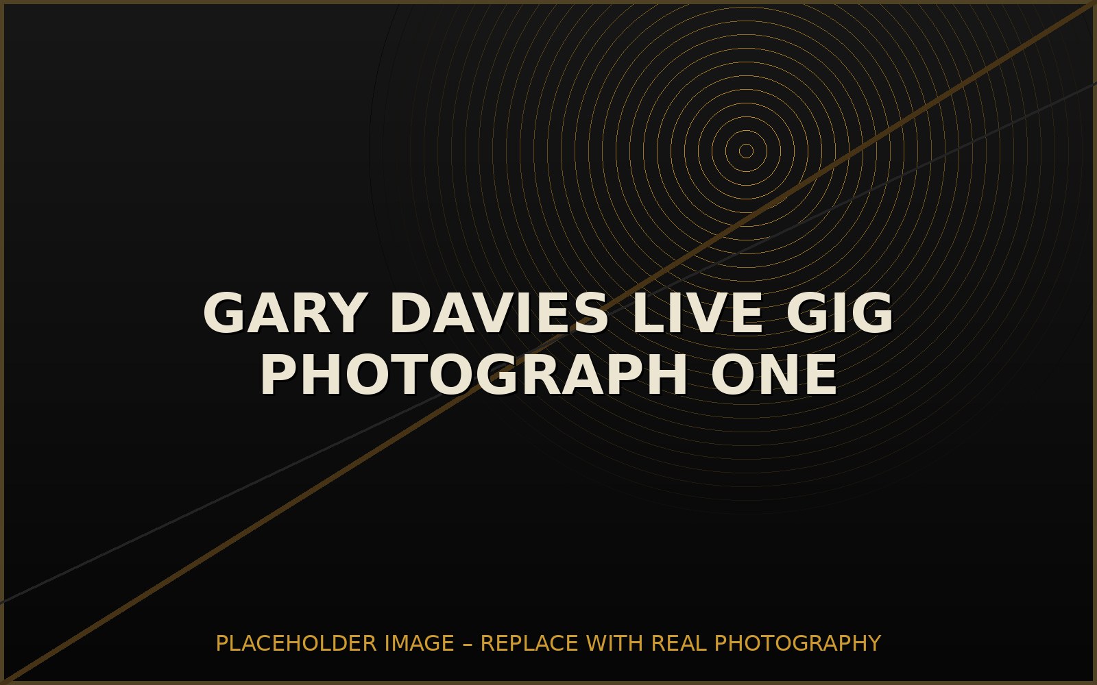 Gary Davies live gig photograph from Stoke-on-Trent