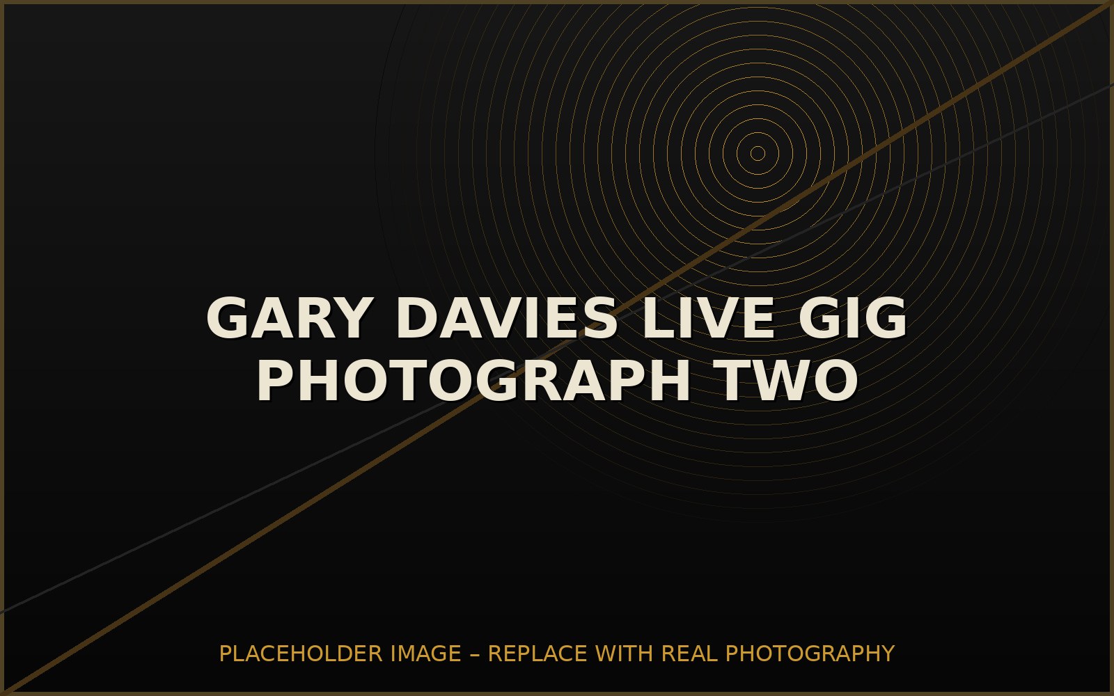 Gary Davies singing and playing acoustic guitar live