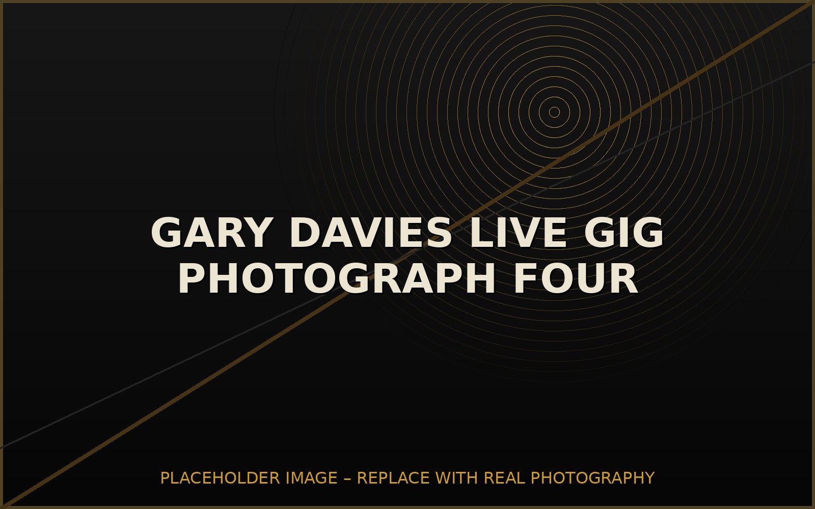 Gary Davies live performance atmosphere photograph