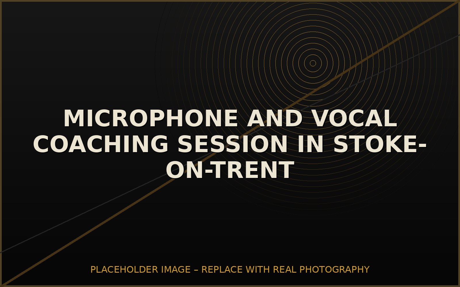 Microphone for singing lessons and vocal coaching with Gary Davies