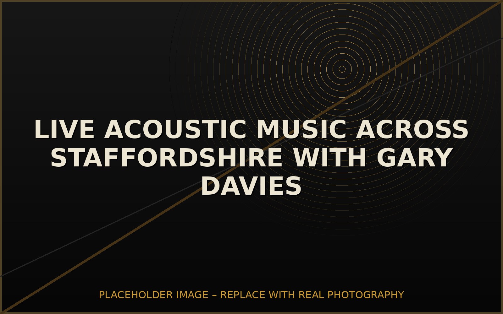 Gary Davies live acoustic music across Staffordshire placeholder image